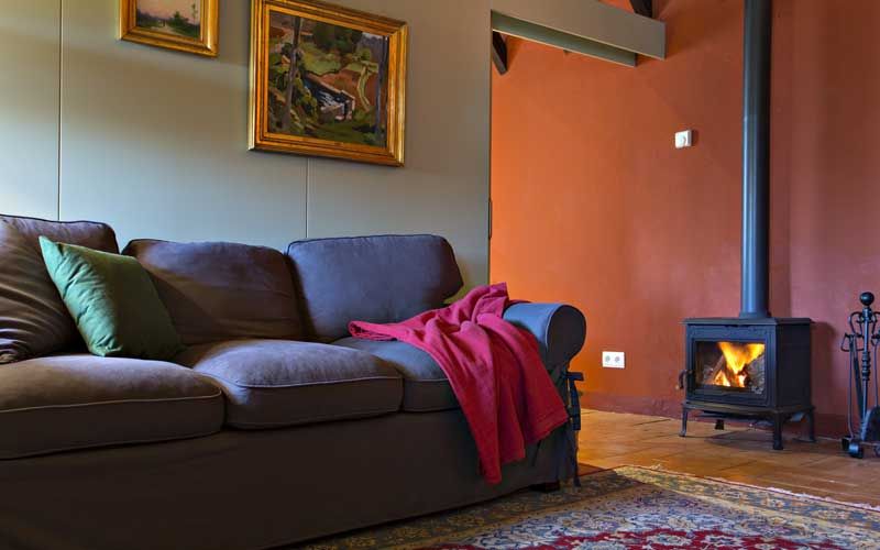 Hotel amb xemeneia a l'habitació